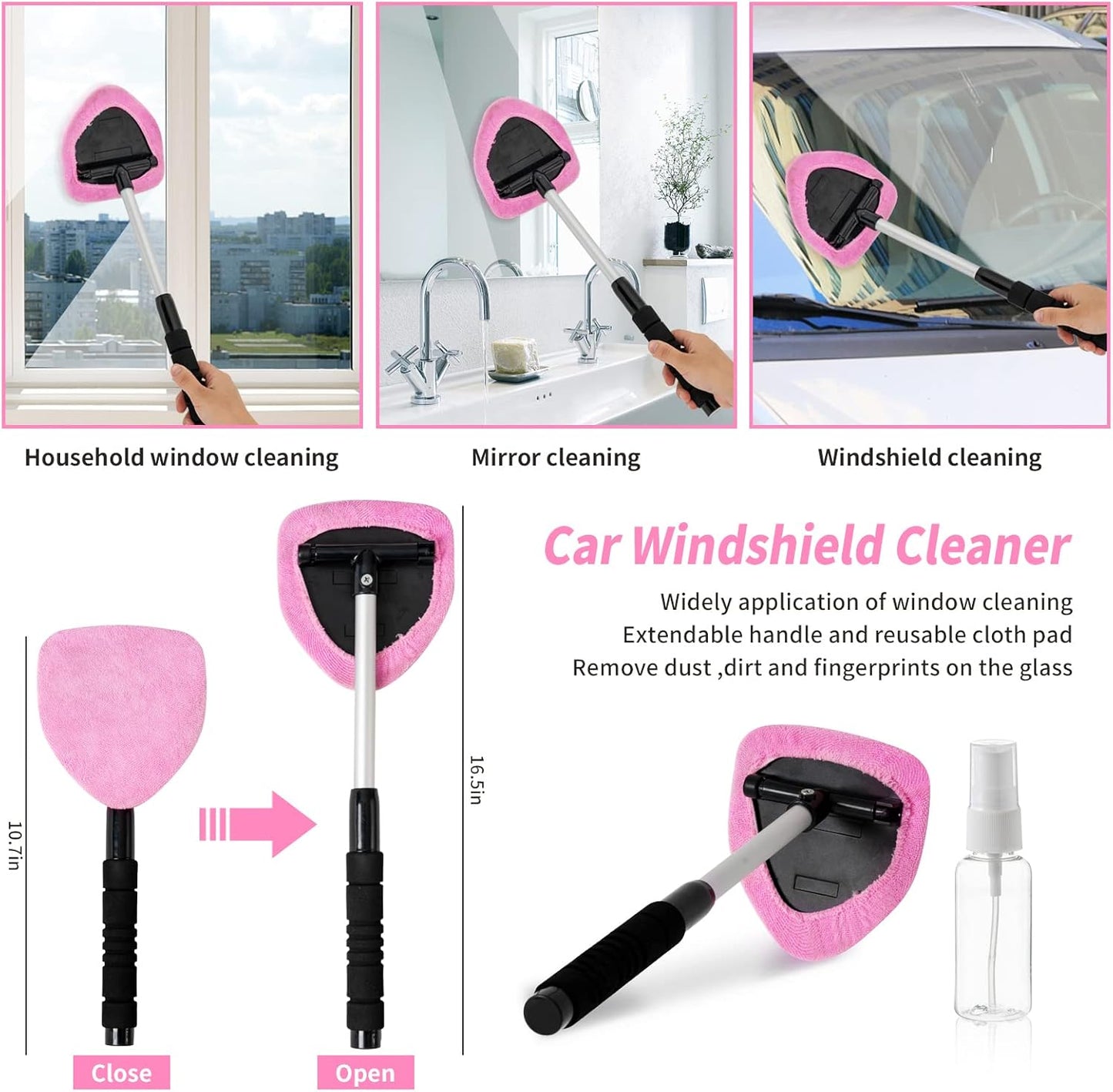 14PCS Car Cleaning Detailing Kit Interior Cleaner with High Power Car Vacuum and 56PCS Roadside Emergency Car Safety Kit