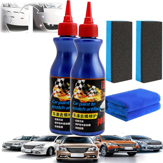 Car Scratch Remover, Ultimate Paint Restorer, 2 Pack (100Ml Each), Fine Aluminum Oxide Grit, Compatible with Car Paint