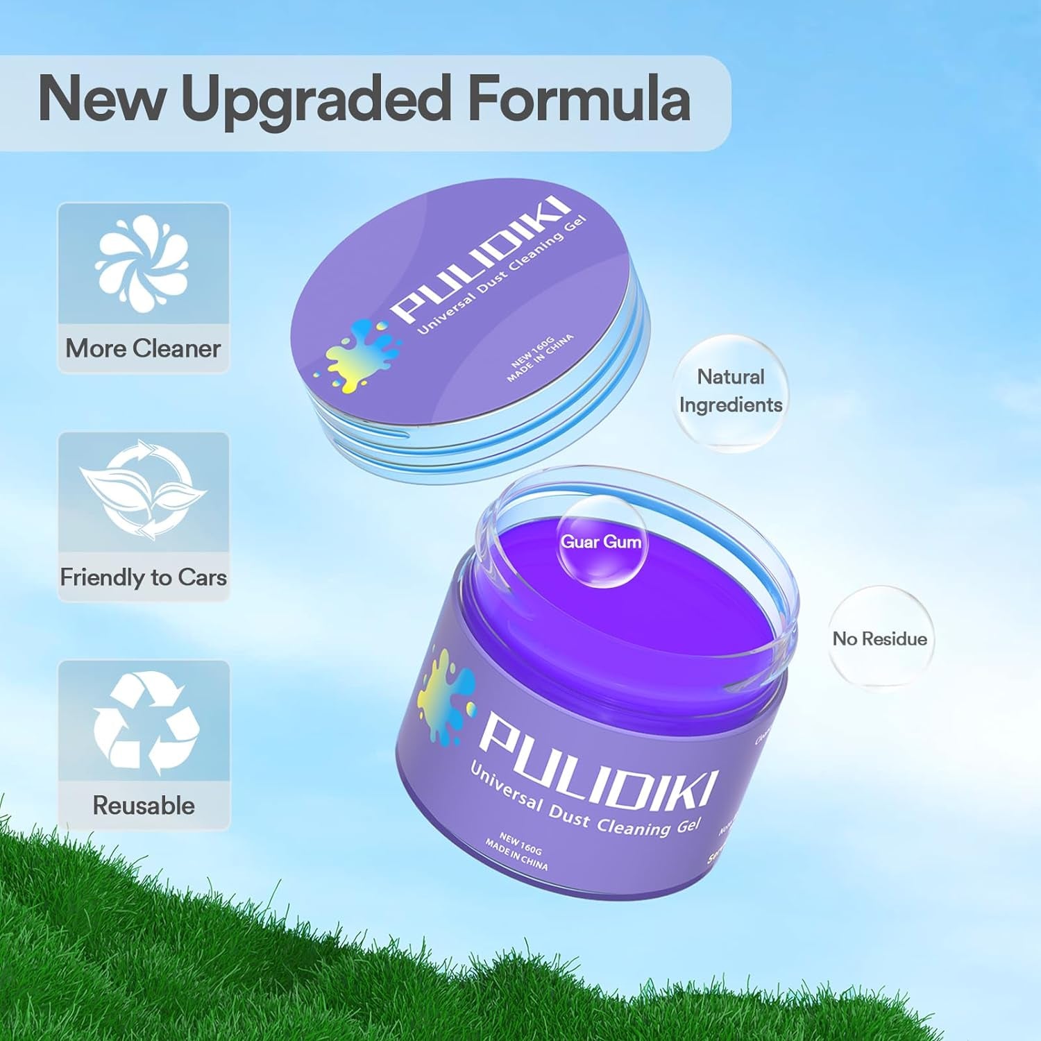 Car Cleaning Gel Cleaning Putty Car Interior Cleaner Car Detailing Kit Car Cleaning Slime Car Cleaning Supplies Car Accessories Gifts Purple
