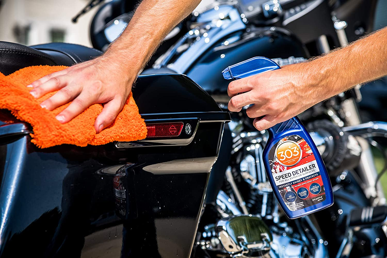 Speed Detailer - for All Exterior Automotive Surfaces - Instantly Shines and Protects Paint - Cleans between Washes - UV Protection, 16 Fl. Oz. (30216CSR) Packaging May Vary