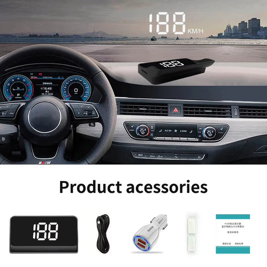 GPS HUD Head-Up Display Car Speedometer Windshield Speed Projector Universal KMH Digital Speed Meter Auto Electronic Accessories