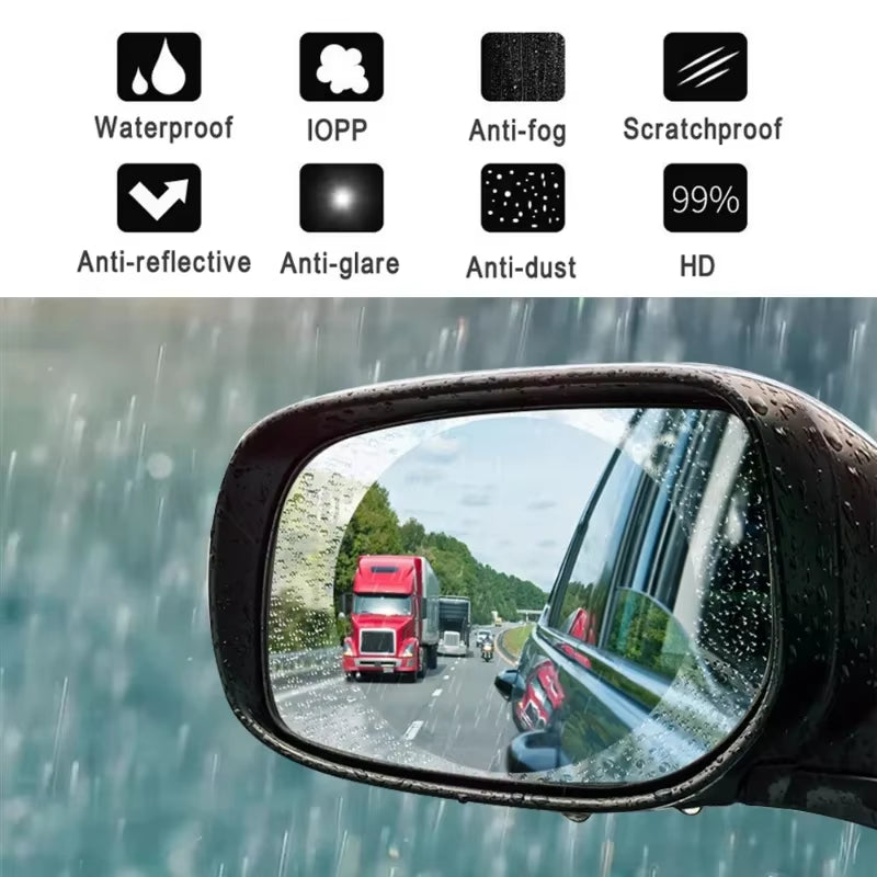 Car Soft anti Fog Film Car Rear Mirror Protective Film Window Clear Rainproof Rear View Mirror Protective Anti-Glare Clear Film