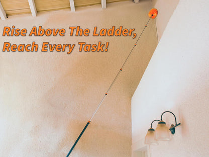 30 Foot High Reach Duster Kit with 5-24 Ft Extension Pole // High Ceiling Duster Cleaning Kit with Telescopic Pole // Cobweb Duster // Feather Duster and Ceiling Fan Duster // the Ultimate Dusting Kit