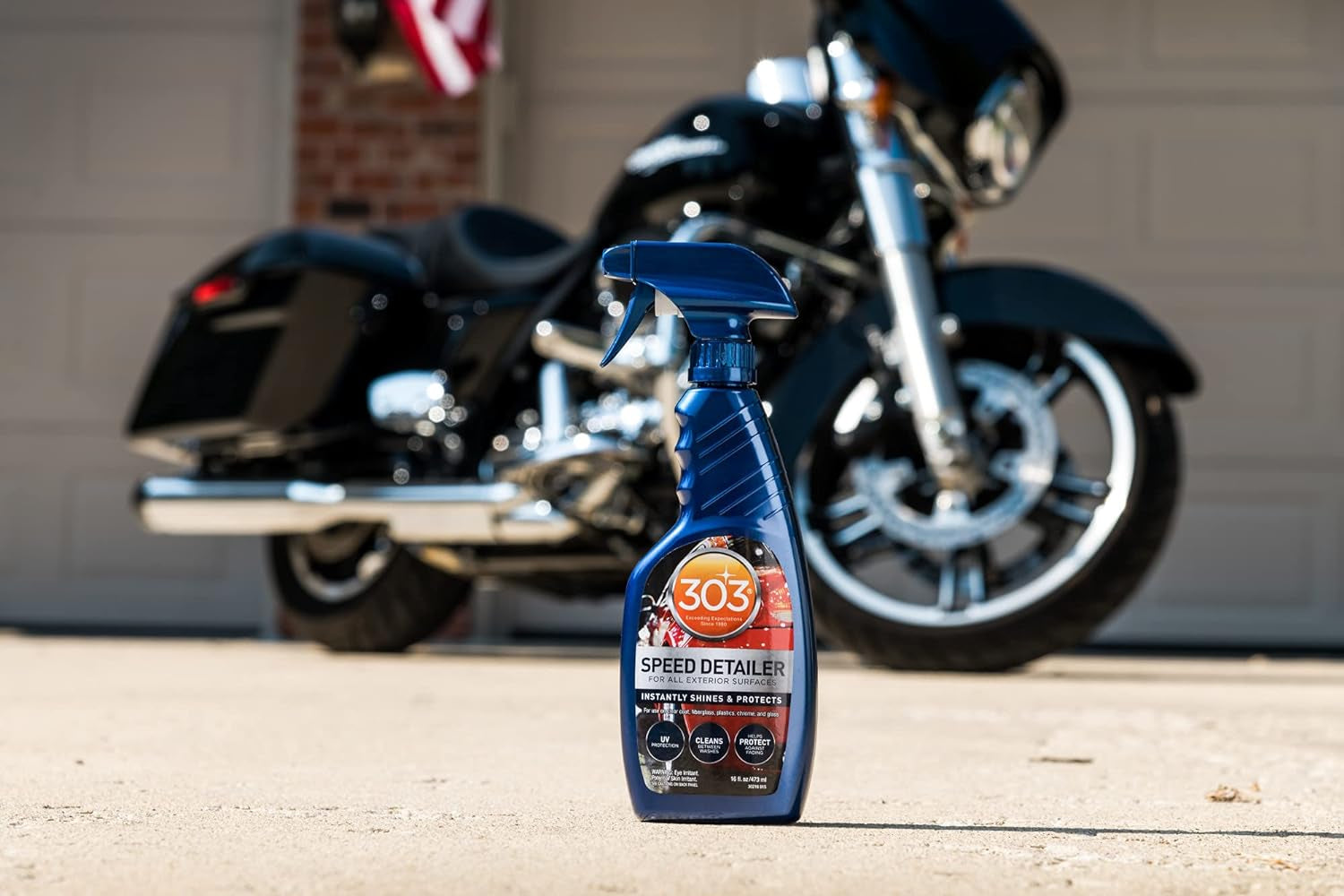 Speed Detailer - for All Exterior Automotive Surfaces - Instantly Shines and Protects Paint - Cleans between Washes - UV Protection, 16 Fl. Oz. (30216CSR) Packaging May Vary