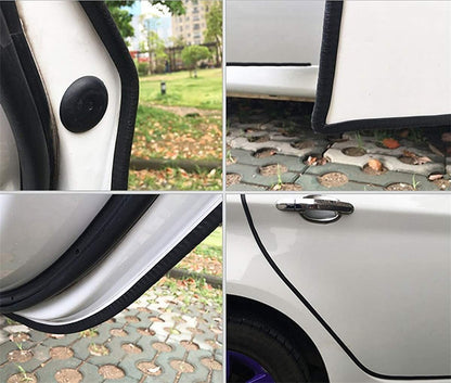 33Ft(10M) Long Car Door Edge Guards,U Shape Edge Trim Rubber Seal Protector Rubber Car Door Protector Car Protection Door Edge Anti-Collision Rubber Clips Fit for Most Car| Black |