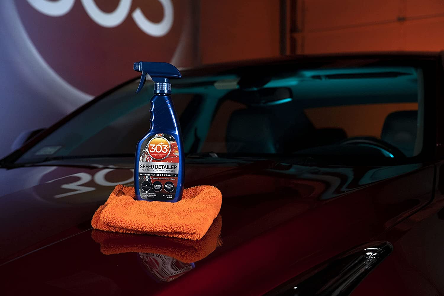 Speed Detailer - for All Exterior Automotive Surfaces - Instantly Shines and Protects Paint - Cleans between Washes - UV Protection, 16 Fl. Oz. (30216CSR) Packaging May Vary